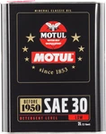 Motul Classic Sae 30 Oil - 6X2L Case Of New. Price: $95.50.