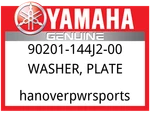 Yamaha Oem Part 90201-144J2-00 Washer, Plate New. Price: $9.49.