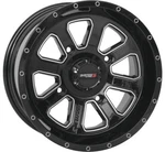 System Black/machined 14X7, 4/110, 2+5 ST-4 Aluminum Wheels 14S3-4111 New. Price: $180.36.