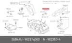 Genuine Oe Air Satl Sen 98237SJ000 For Subaru 98237-SJ000 Neu. Price: $60.28.
