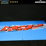 New Oem 07-08 Sea-doo Seadoo Rxp Left Lh Lower Rear Decal Graphic Red 21990279. Price: $20.52.