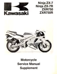 Oem Genuine Kawasaki Owners Service/repair/shop Manual 1993 ZX-7/ZX-7R Ninja 750 Used. Price: $29.99.
