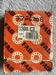 Nos Fag Ball Bearing 6308.C3 New. Price: $17.05.