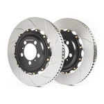 Girodisc 2 Pieces Floating Slotted Brake Rotors For 987 Cayman W/pccb Front New. Price: $1350.00.