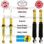 Bilstein B6 Front & Rear 0" Shock Absorber Set Fits 08-22 Toyota Sequoia Rwd 4WD New. Price: $428.79.