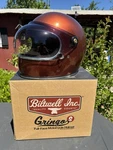Biltwell Gringo Small Bourbon Metallic Full Face Helmet W/ Box Freeship Pre-owned. Price: $100.00.