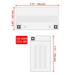 Caltric 26012-0619 Agm Battery For Kawasaki Mule KAF820 Pro-fx 12V 50AH 680 Cca New. Price: $247.95.