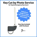-key Cut By Photo- Service For New Toyota Smartkey Emergency Insert 69515-47030. Price: $39.95.