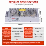 Mw S-100F-24 Switching Power Supply 24V 4.5A 100W Ac/dc New. Price: $23.00.