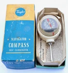 Taylor No. 2957 Tan Color Self Illuminated Navigator Compass + Box / Nos Mtt New. Price: $44.99.