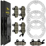 Front Rear Brake Rotor Disc W/ Pad For Can-am Commander 1000 2011- 2016 New. Price: $74.00.