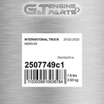 2507749C1 Mirror Fits International Truck (surplus Open Box) New. Price: $83.10.