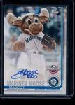 2019 Topps Opening Day #ma-mm Mariner Moose Mascot Auto Ssp Ungraded. Price: $59.99.