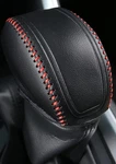 For RAV4 2019-2025 Gear Shift Knob Cover, Wholly Wrapped, Leather Red Trim New. Price: $21.49.