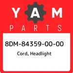 8DM-84359-00-00 Yamaha Cord, Headlight 8DM843590000, New Genuine Oem Part. Price: $161.95.