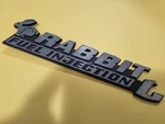 Vw MK1 Rabbit Fuel Injection Emblem # 171 853 687AH Badge Oem Vintage Germany Used. Price: $25.95.