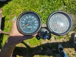 Yamaha Enduro 1973 AT3 Tachometer Speedometer Gauge Cluster Ignition Switch Used. Price: $84.00.