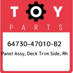 64730-47010-B2 Toyota Panel Assy, Deck Trim Side, Rh 6473047010B2, New Genuine. Price: $323.47.