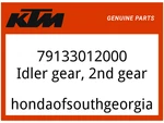 Ktm Oem Part 79133012000 Idler Gear, 2ND New. Price: $155.91.