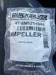 C73 Mercury Quicksilver 47-8M0214944 Water Pump Impeller Oem New Factory Parts. Price: $18.00.