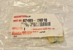 Toyota Genuine Oem Roof Side Inner Garnish Clip 62489-28010 New. Price: $5.00.