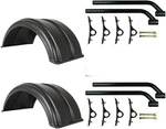 Buyers (2) 8590017 Fenders & 8591000 Mounting Brackets, Fits 16-17" Wheels New. Price: $600.00.
