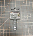 Performance Tool W38158 3/8" Female 1/2" Socket Adapter Chrome New. Price: $6.89.
