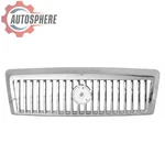Sherman 548-99-6 Chrome Grille 6W3Z8200AA For Mercury Grand Marquis 2006-2011 New. Price: $51.99.