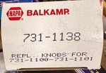 New Napa Balkamp 731-1138 Knob 2"X1/4" Black *free Shipping*. Price: $18.99.