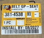 Caterpillar 381-4538, Seat Belt Assembly. New Genuine (retractable) 3814538, Brand. Price: $134.05.