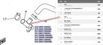 33D-12482 New Yamaha 10-13 YZ450F Radiator Hose Pipe. Price: $8.99.