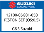 Suzuki Oem Part 12100-05G01-050 Piston Set (OS:0.5) New. Price: $123.81.