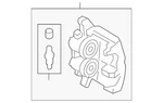 Genuine Ford Disc Brake Caliper JR3Z-2B120-A New. Price: $317.30.