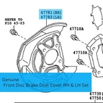 Lexus IS250 GSE35 '14-15 Genuine F/disc Brake Dust Cover Rh &lh Set Ome For Awd New. Price: $102.35.