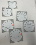 Porsche 85-91 White Gauge Faces GF2944 New. Price: $49.99.