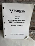 Tohatsu 1&2, 3&4 Cylinder Models Service Manual Supplement 003-21039-0 Used. Price: $14.99.