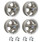 Set Of 4, 15" X 4.5" & 6" Porsche Empi Torque Star 2 Wheels Lugs New. Price: $1308.94.