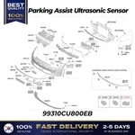 Genuine Parking Assist Ultrasonic Sensor 99310CU800EB For Hyundai Ioniq 6 New. Price: $110.00.