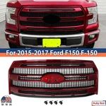 Ruby Red Front Upper Platinum Grille 2015-2017 Ford F-150 F150 W/o Camera Hl New. Price: $225.99.