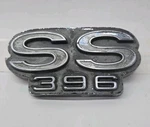 Ss 396 Rear Deck Emblem, Chrome Oem 68' Chevrolet Chevy Chevelle Used 7745748. Price: $48.00.