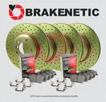 F&r Brakenetic Sport Drilled Rotors + Extended Wear Pads BSK100549 New. Price: $486.00.