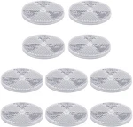 Tallew 10 Pack Front Round Reflector For Driveway Fence Gate Posts Trailers Safe New. Price: $18.99.