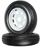 2-PACK Trailer Tire Rim Assembly ST205/75D15 Inch Load Lug White Wheel New. Price: $189.99.