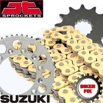 Fits Suzuki 350 L-p 1990-1993 Gold Chain And Sprocket Set Kit Hdr Race New. Price: $76.54.