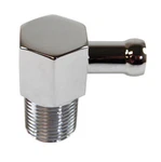 Rpc R4532 Chrome/aluminum 90 Degree Adapter Fitting; 3/8" Npt Male To Barb New. Price: $19.99.