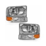 Anzo 111458 Crystal Headlight Set; Clear Lens; Chrome W/amber Housing New. Price: $125.90.