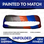 New Painted 2017-2022 Chrysler Pacifica/voyager L/lx Unfolded Front Bumper. Price: $695.98.