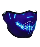 Purple Blue White Stitch Face Skull Neoprene Mask Biker Costume Reverses Sports New. Price: $9.95.