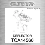 TCA14566 Deflector Fits John Deere (surplus Open Box) New. Price: $85.76.
