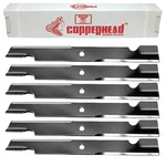 60" Exmark Toro Hi-lift Blade 6-PACK Rotary 11224-6 (20-1/2" Long 15/16" Hole) New. Price: $91.95.